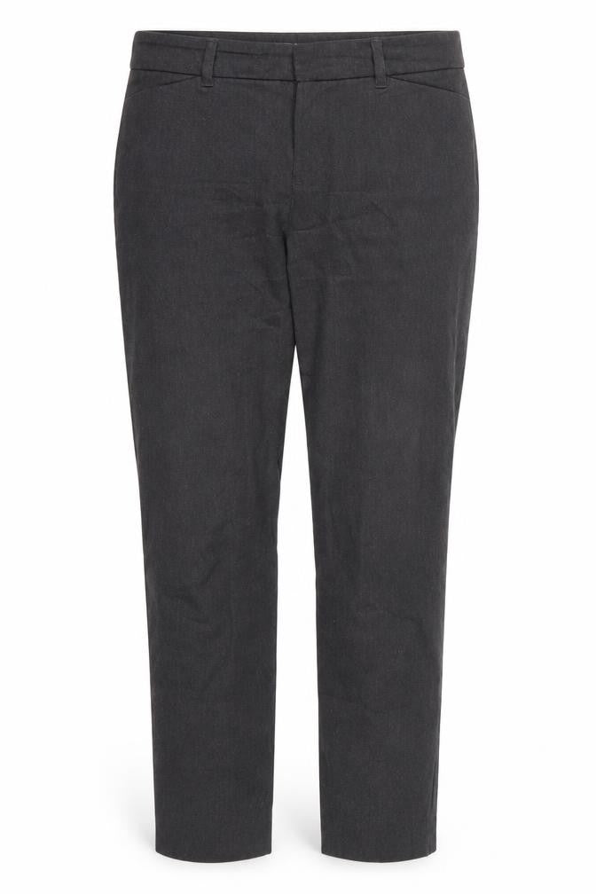 Old Navy Womens Grey  Cotton Trousers  Size 10 L26 in Regular Hook & Eye