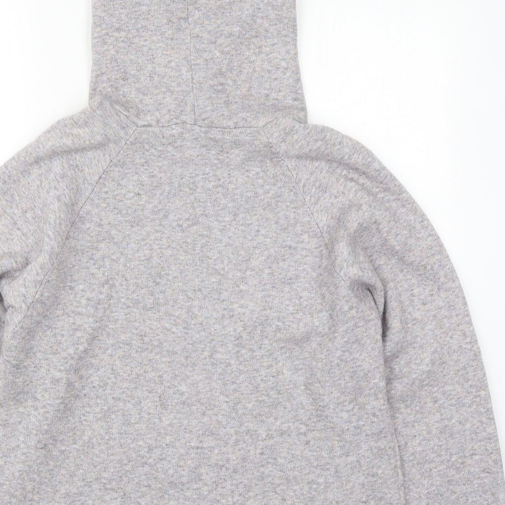 NEXT Womens Grey  Viscose Pullover Hoodie Size M  Pullover