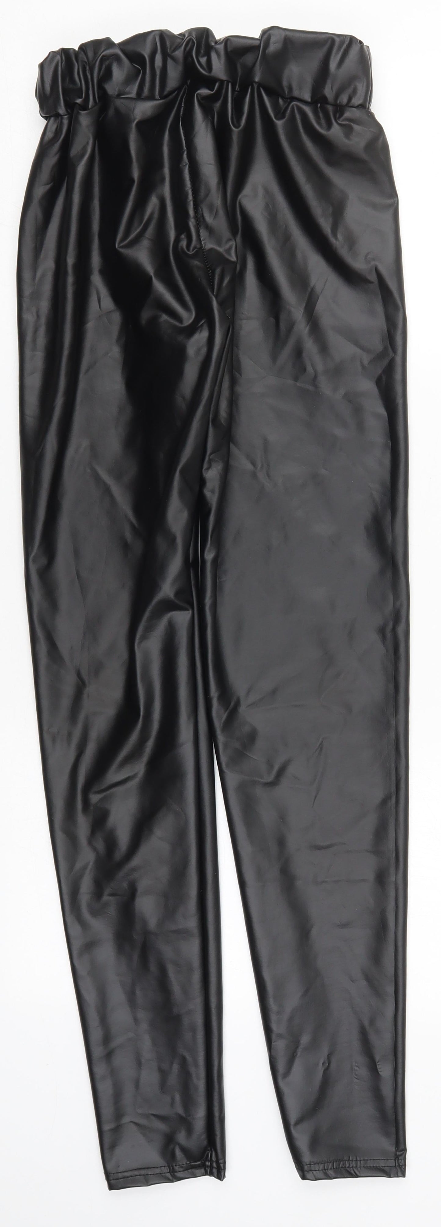 Preworn Womens Black  Polyester Carrot Leggings Size M L29 in
