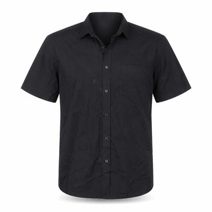 Taylor & Wright Mens Black  Polyester  Button-Up Size 16.5 Collared Button