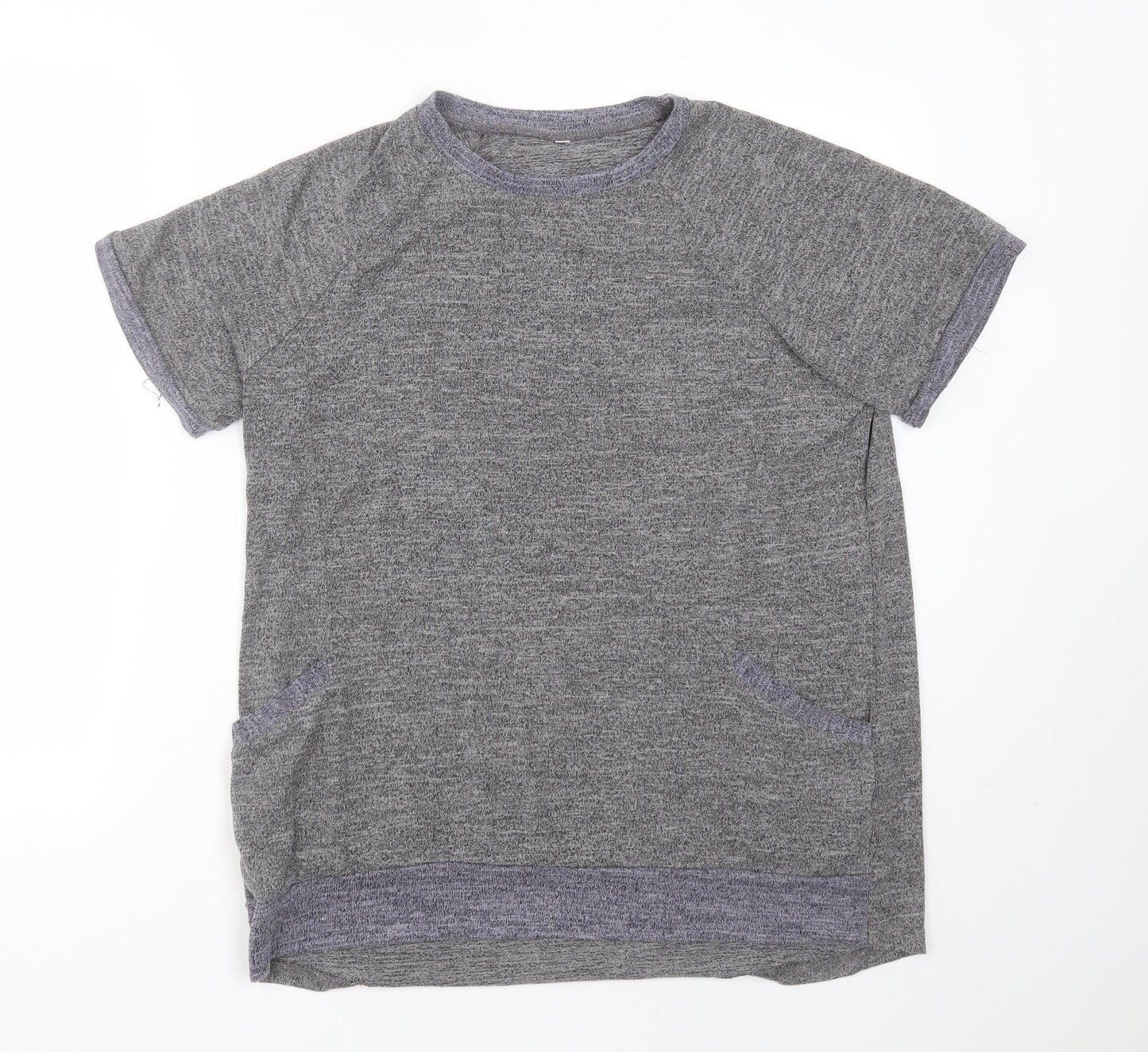 Preworn Womens Grey Round Neck  Polyester Pullover Jumper Size XL