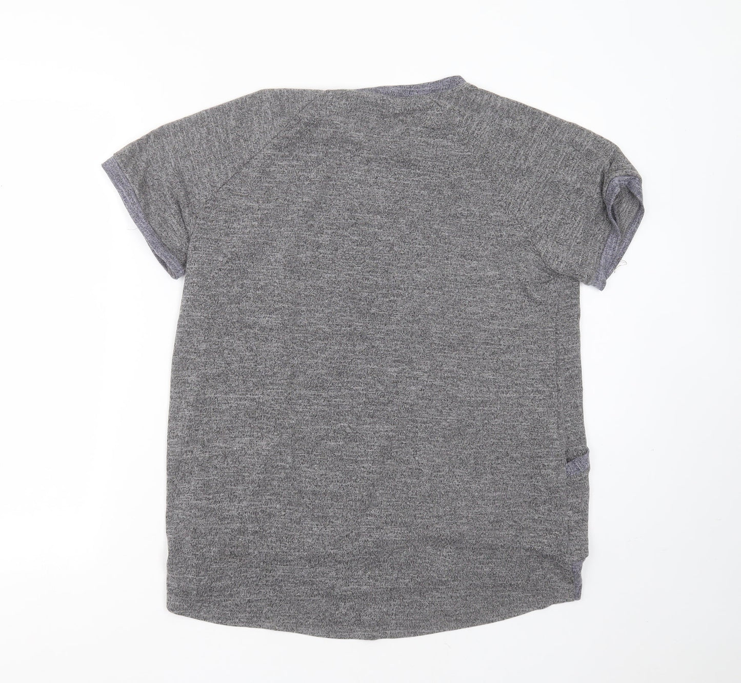 Preworn Womens Grey Round Neck  Polyester Pullover Jumper Size XL