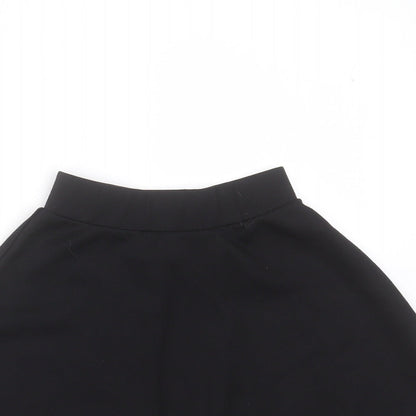 Next Girls Black  Polyester Skater Skirt Size 6 Years  Regular  - school