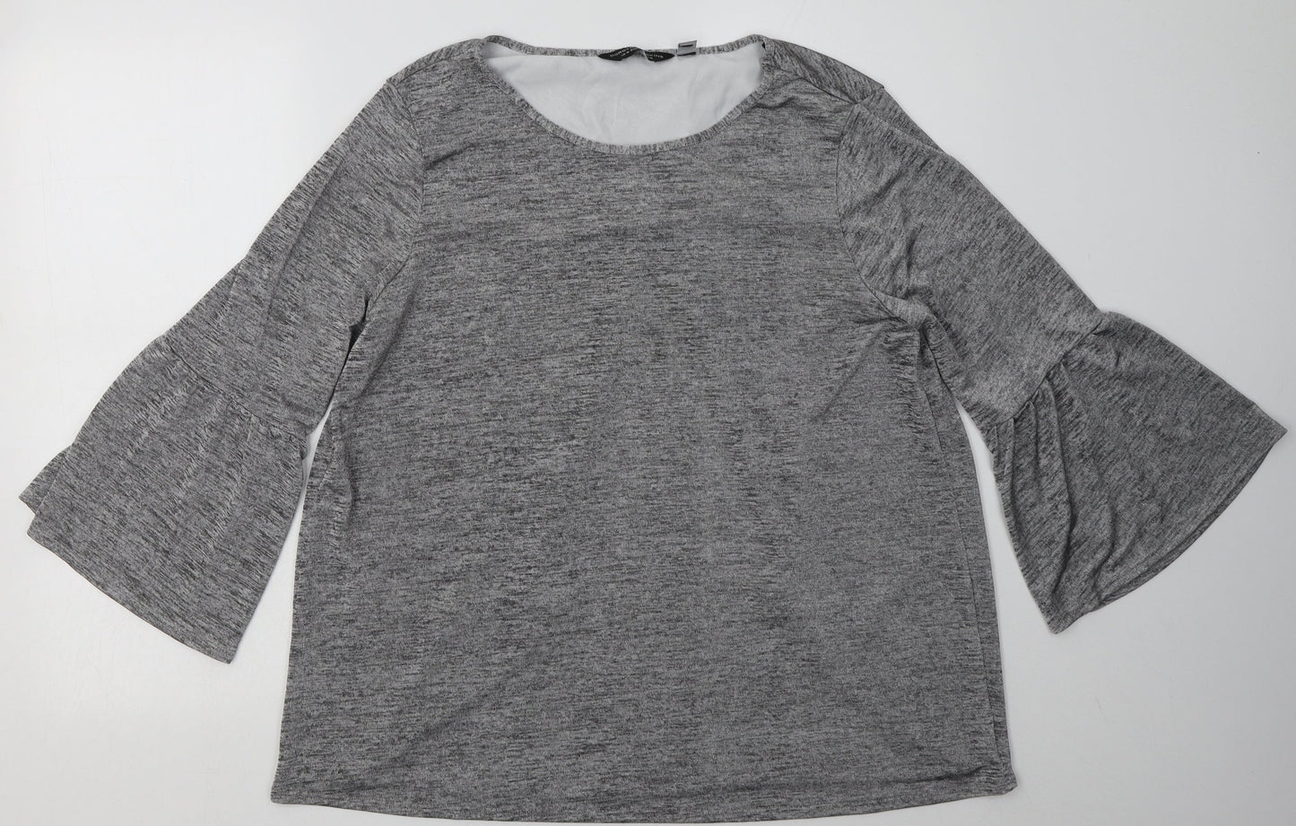 Dorothy Perkins Womens Grey  Polyester Pullover Sweatshirt Size 16  Pullover