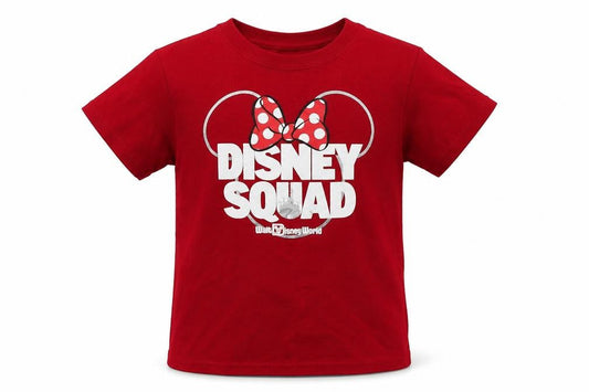 Hanes Girls Red  Cotton Basic T-Shirt Size S Crew Neck Pullover - disney squad