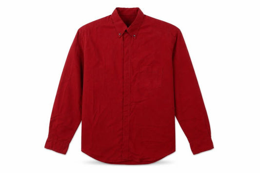 johnathan adams Mens Red  Modal  Button-Up Size S Collared Button