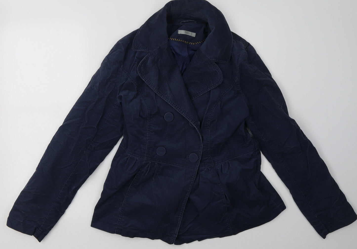Marks and Spencer Womens Blue   Jacket  Size 12  Button