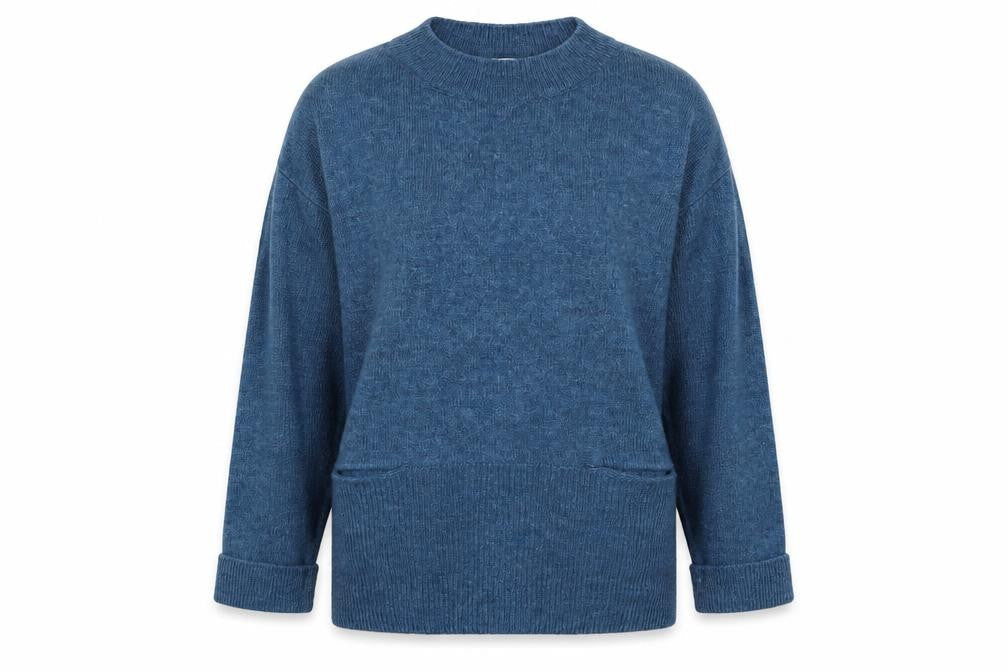 Sainsburys Womens Blue  Acrylic Pullover Sweatshirt Size 14  Pullover