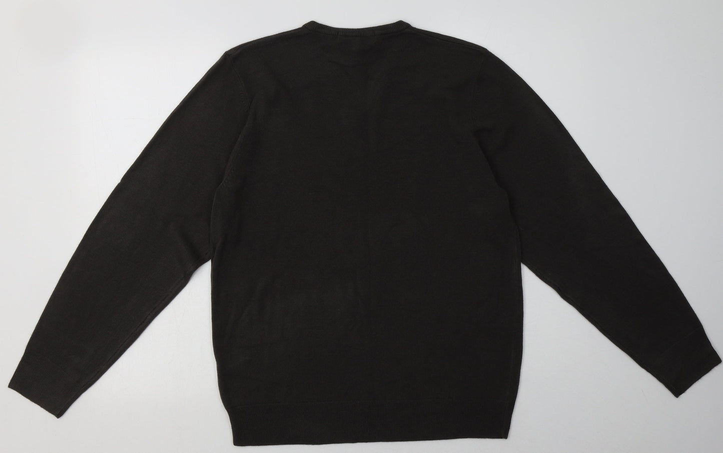 Marks and Spencer Mens Grey  Acrylic Pullover Sweatshirt Size M