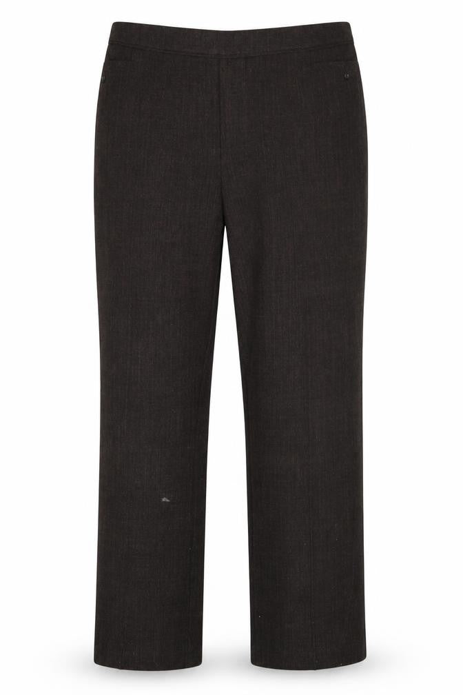 Marks & Spencer Mens Brown  Polyester Trousers  Size 20 L28 in Regular