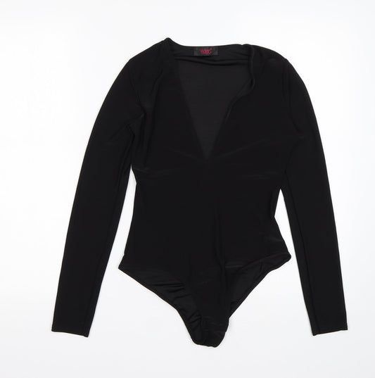 EDGE Womens Black  Polyester Bodysuit One-Piece Size 8