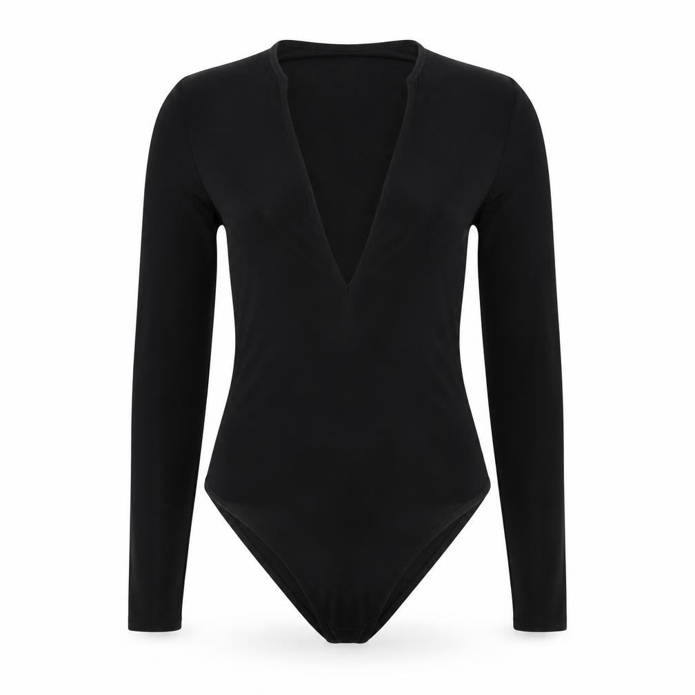 EDGE Womens Black  Polyester Bodysuit One-Piece Size 8