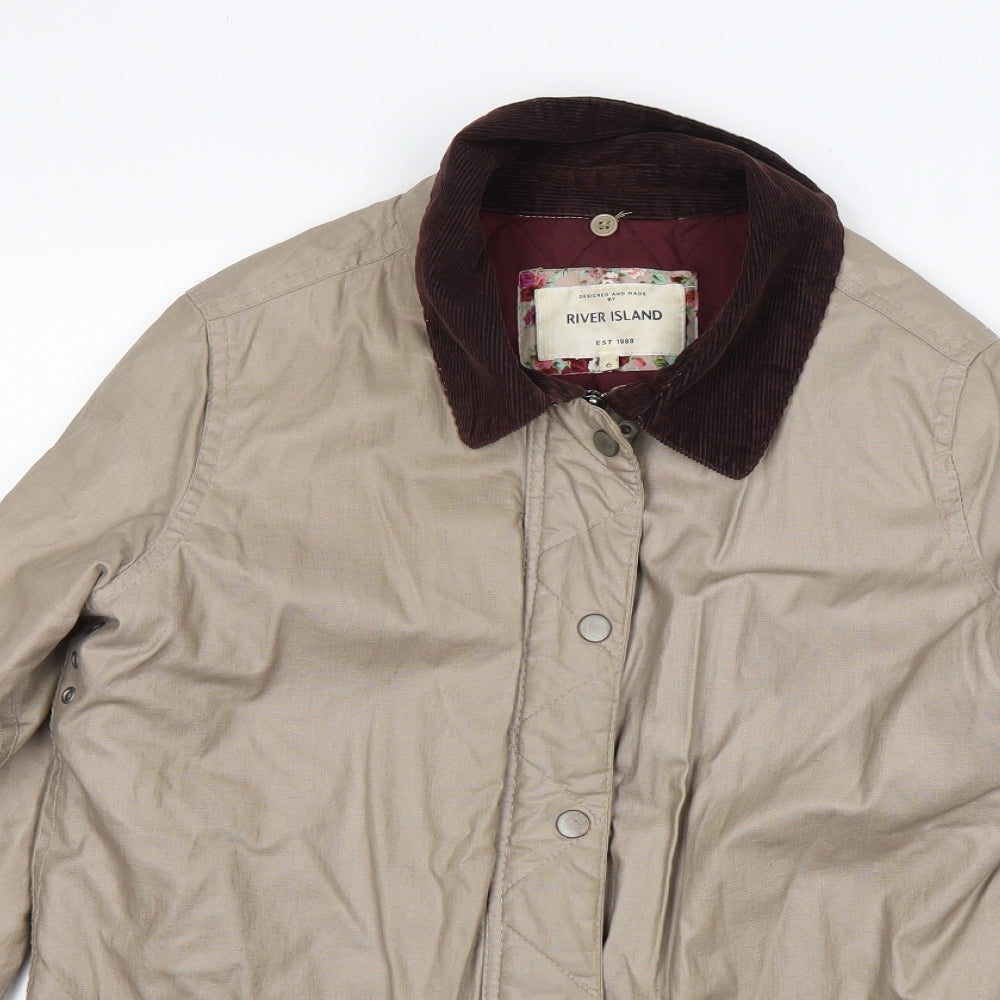 River Island Womens Beige   Jacket  Size 6