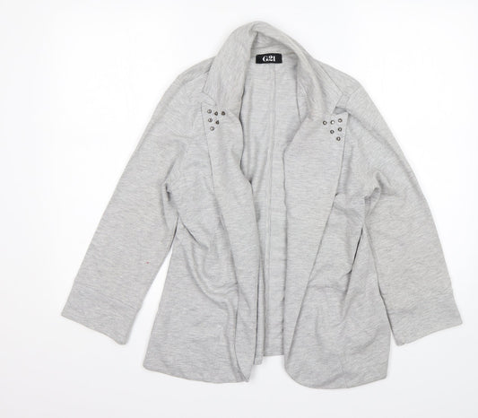 George Womens Grey  Polyester Jacket Blazer Size 12