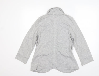 George Womens Grey  Polyester Jacket Blazer Size 12