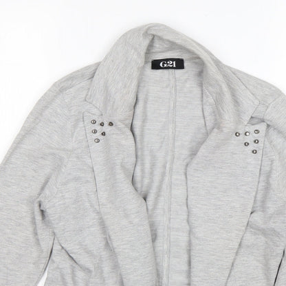 George Womens Grey  Polyester Jacket Blazer Size 12