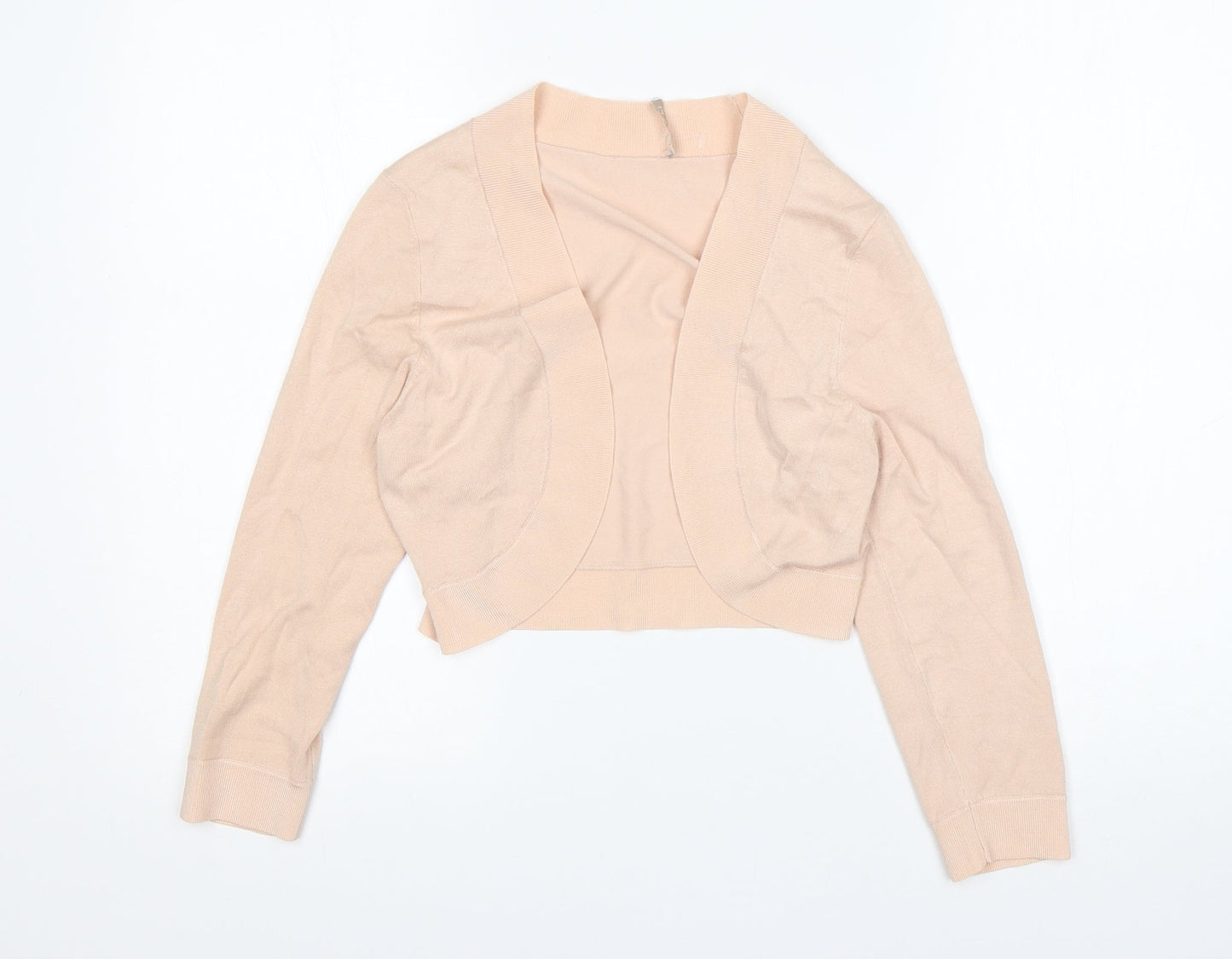 planet Womens Pink V-Neck  Viscose Cardigan Jumper Size XS