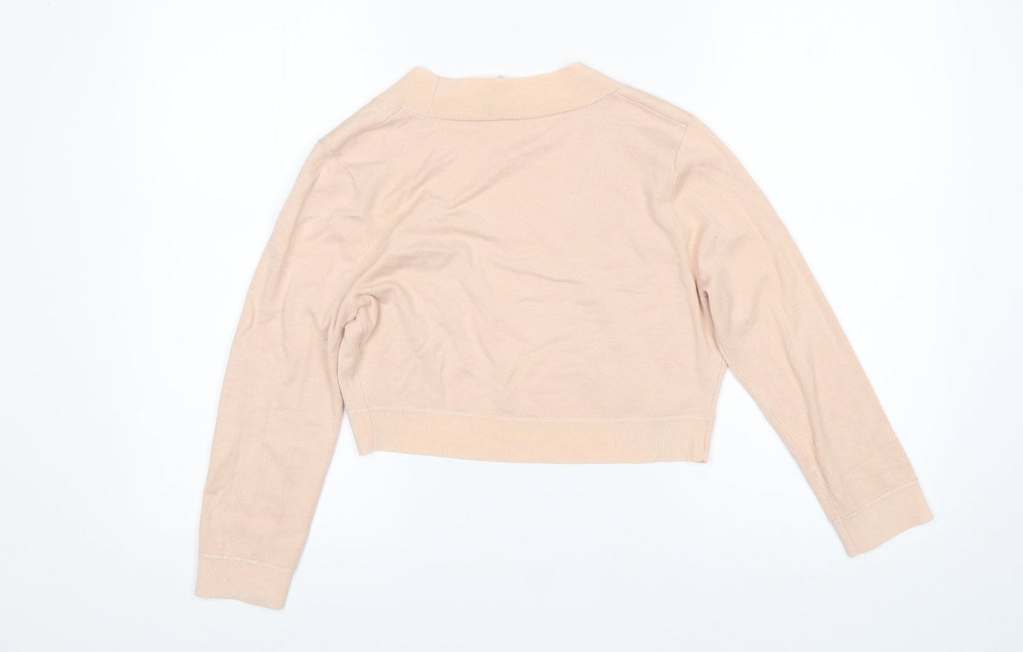 planet Womens Pink V-Neck  Viscose Cardigan Jumper Size XS