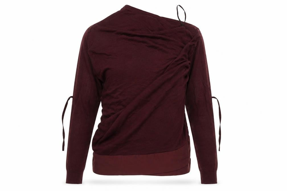 H&M Womens Purple V-Neck  Acrylic Cardigan Jumper Size M