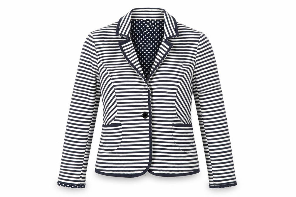 NEXT Womens Multicoloured Striped Cotton Jacket Blazer Size 12
