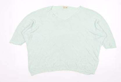 Preloved Phase Eight Womens Green Round Neck  Viscose Pullover Jumper Size S - Front
