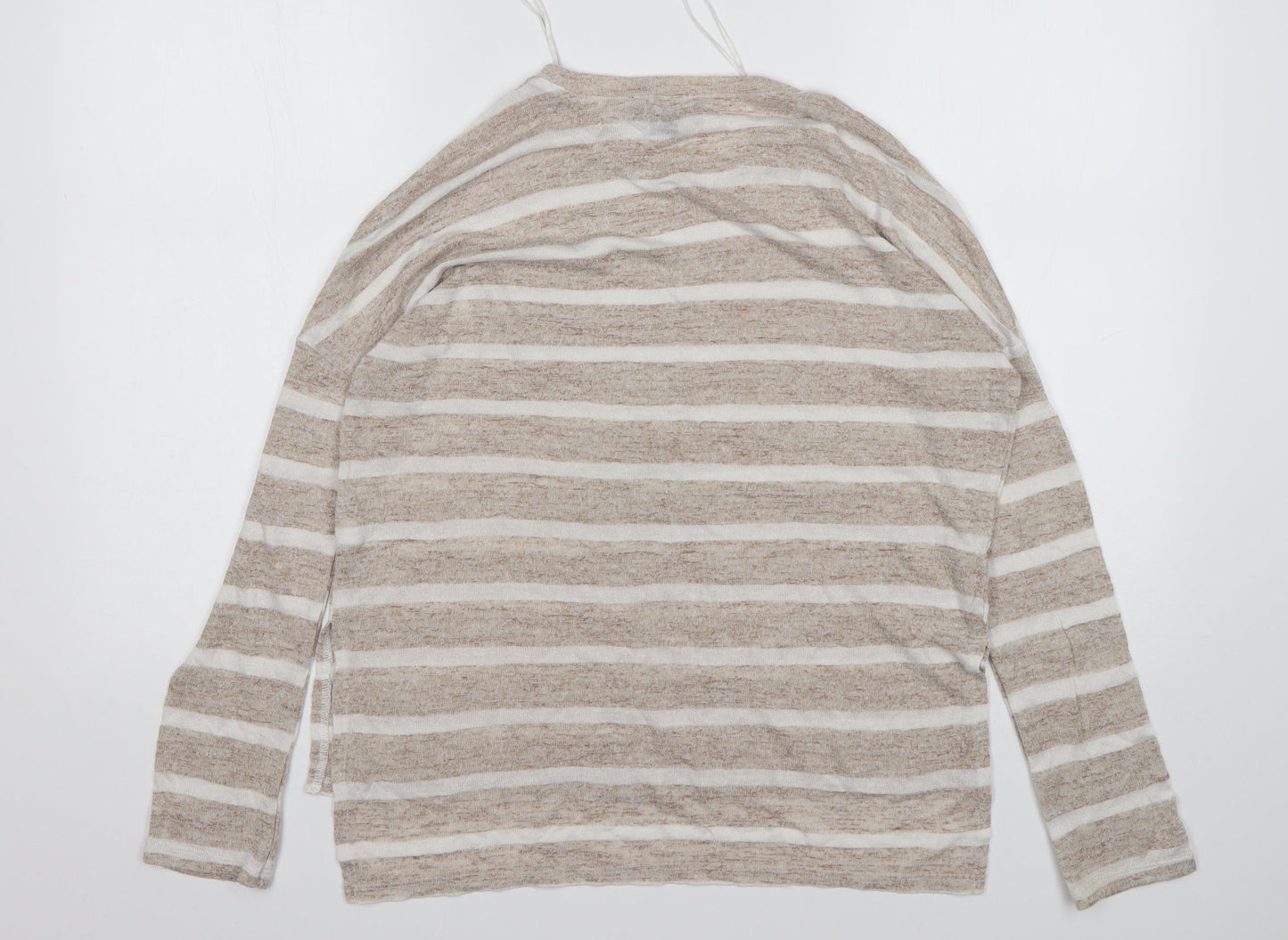 Atmosphere Womens Multicoloured Round Neck Striped Viscose Pullover Jumper Size 6