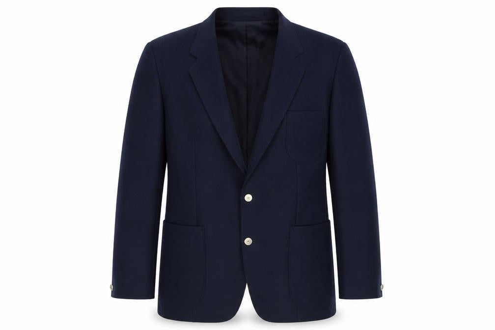 Greenwoods Mens Blue  Polyester Jacket Blazer Size 42