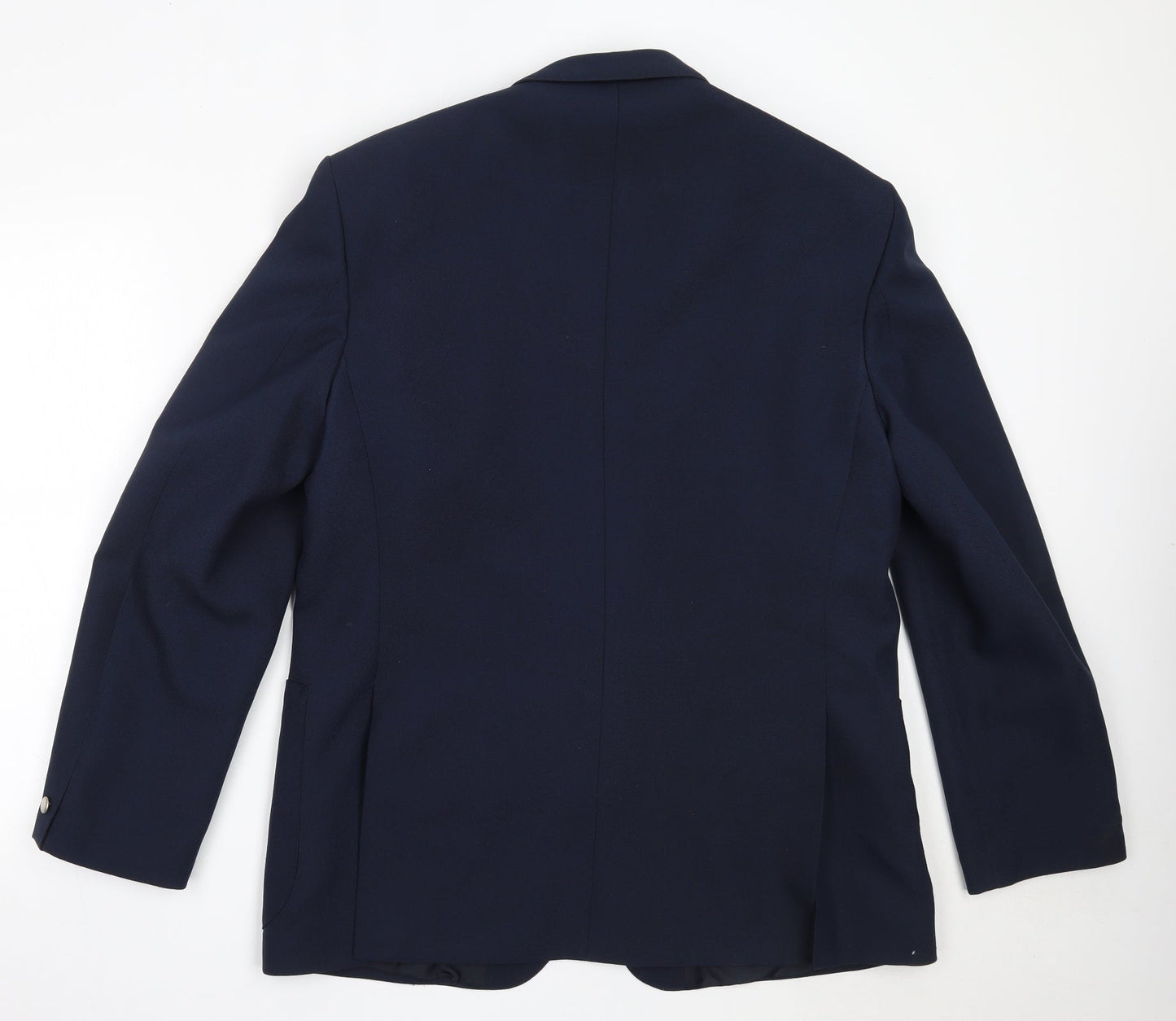 Greenwoods Mens Blue  Polyester Jacket Blazer Size 42