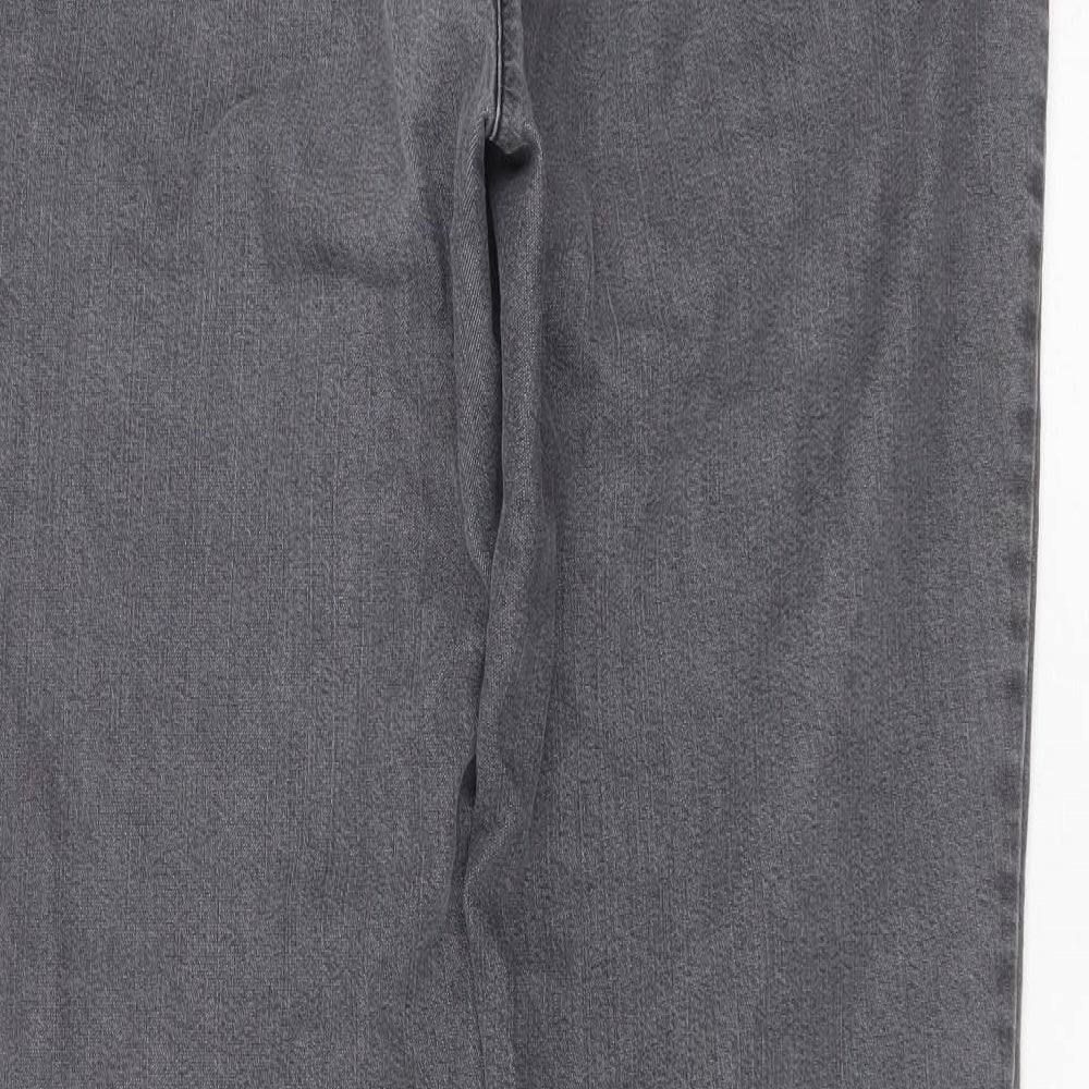COSMA Womens Grey  Cotton Straight Jeans Size 36 in L31 in Regular