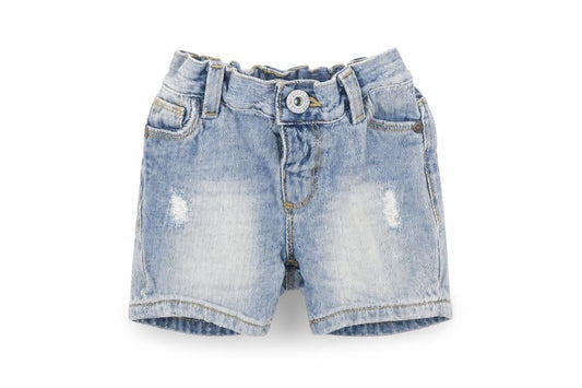 Matalan Baby Blue  Cotton Cropped Trousers Size 6-9 Months   - distressed shorts
