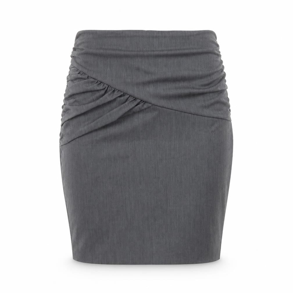 New Look Womens Grey Striped Polyester Straight & Pencil Skirt Size 8