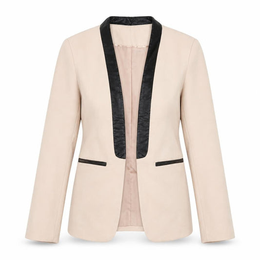 H&M Womens Pink  Polyester Jacket Blazer Size 10