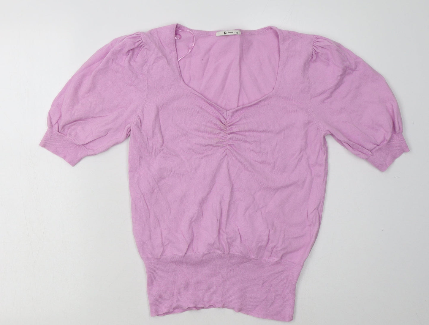 Sainsburys Womens Purple  Cotton Pullover Sweatshirt Size 10  Pullover