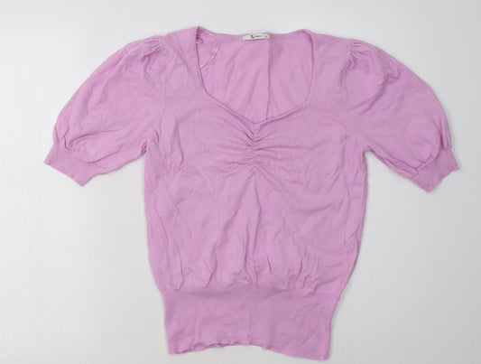 Sainsburys Womens Purple  Cotton Pullover Sweatshirt Size 10  Pullover