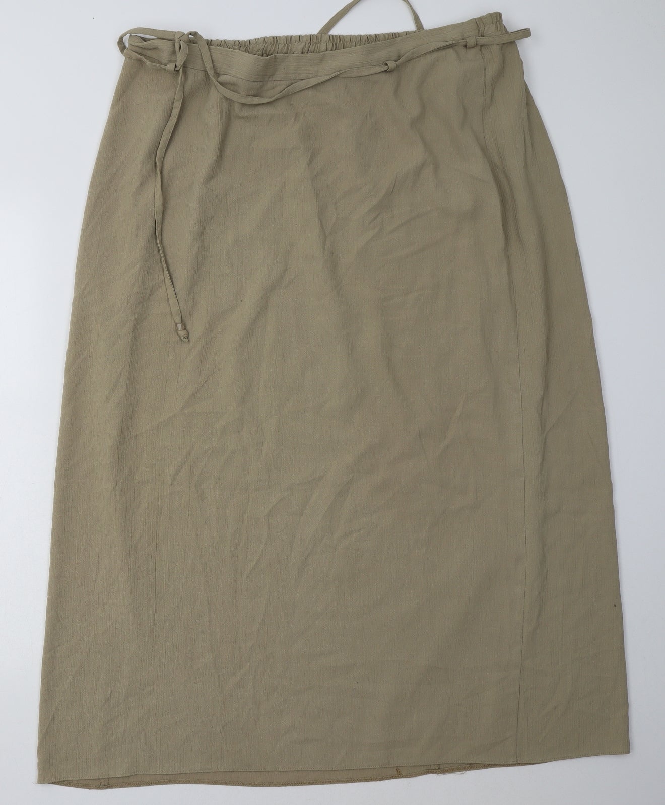 Evans Womens Beige  Polyester A-Line Skirt Size 22   Tie