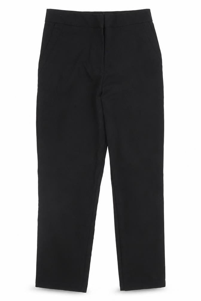 George Girls Black  Viscose Carpenter Trousers Size 6-7 Years L20 in Regular Zip