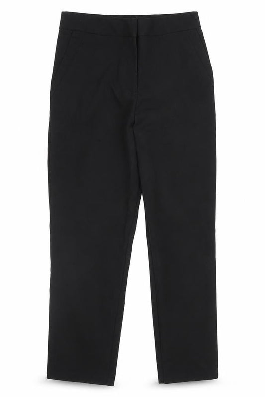 George Girls Black  Viscose Carpenter Trousers Size 6-7 Years L20 in Regular Zip