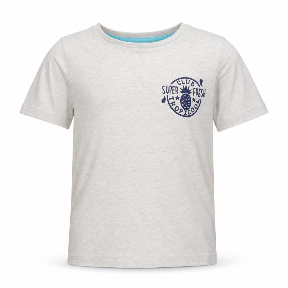 TU Boys Beige  Cotton Basic T-Shirt Size 5-6 Years Round Neck