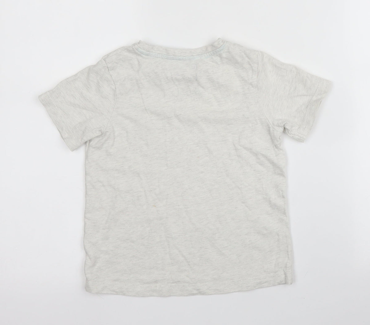 TU Boys Beige  Cotton Basic T-Shirt Size 5-6 Years Round Neck