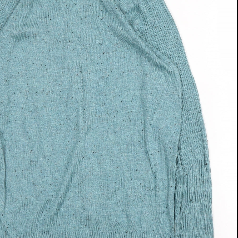 Primark Womens Green V-Neck  Polyester Pullover Jumper Size 8