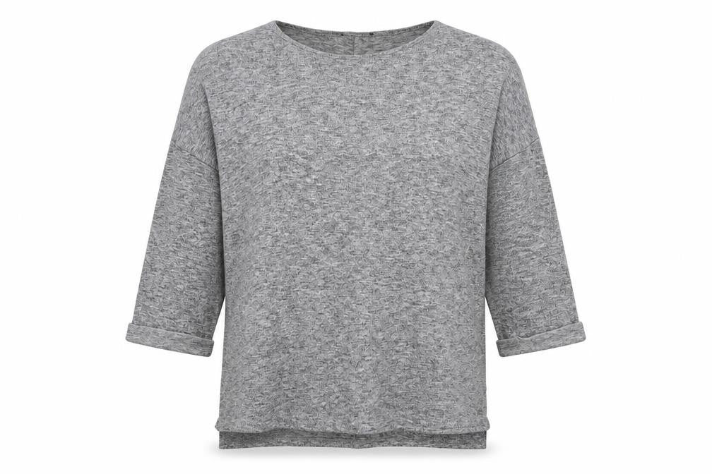 New Look Womens Grey Crew Neck  Polyester Pullover Jumper Size M