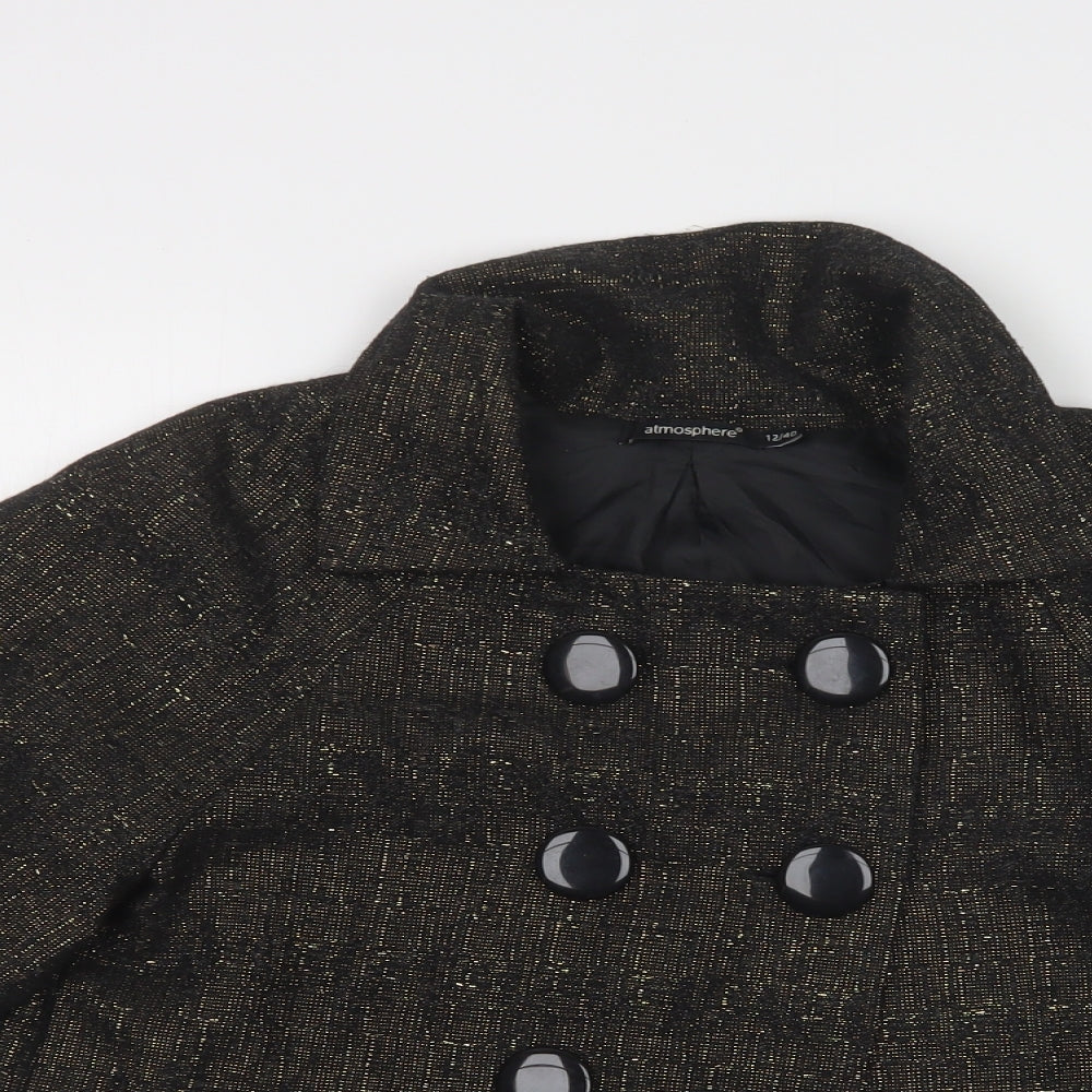 Primark Womens Black   Jacket Blazer Size 12  Button