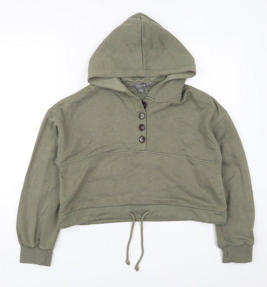 Primark Womens Green  Polyester Pullover Hoodie Size 6  Pullover