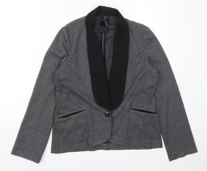 Next Womens Grey  Polyester Jacket Suit Jacket Size 10