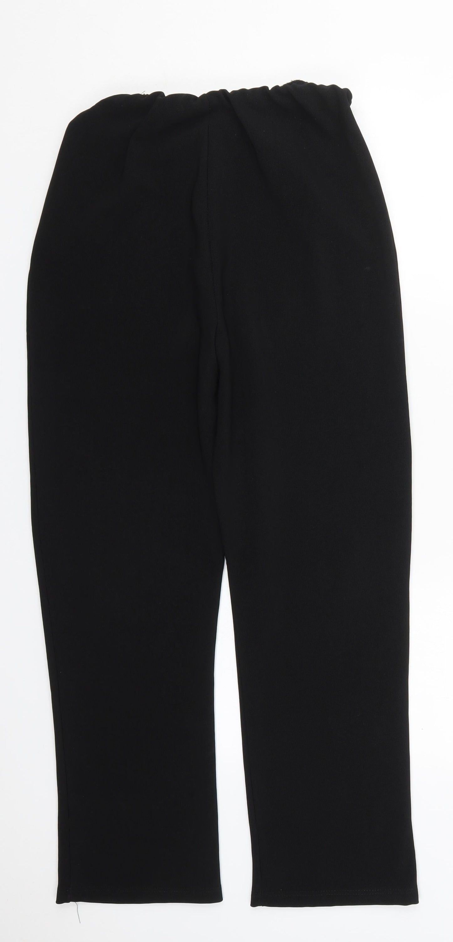 Preworn Womens Black  Polyester Trousers  Size L L27 in Regular