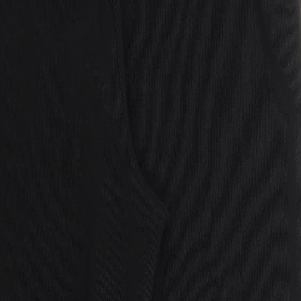 Preworn Womens Black  Polyester Trousers  Size L L27 in Regular
