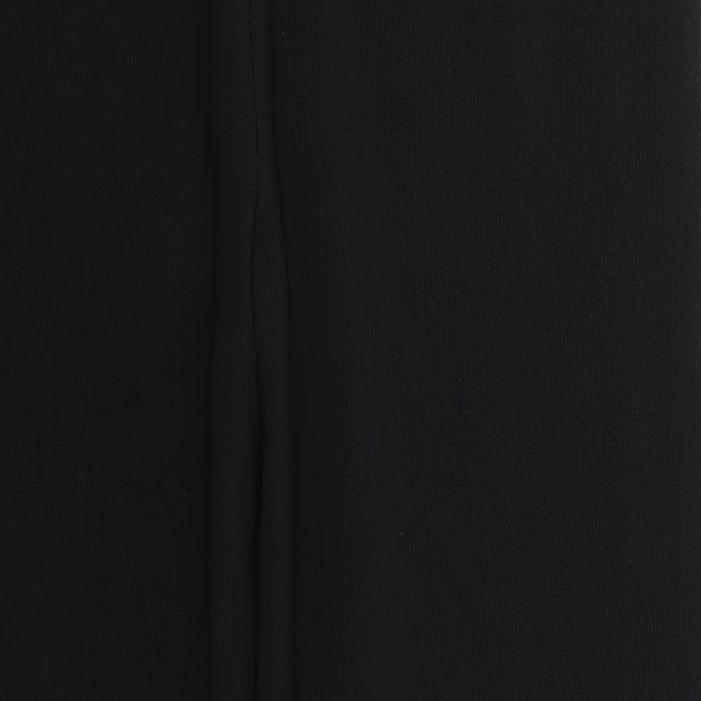 Preworn Womens Black  Polyester Trousers  Size L L27 in Regular