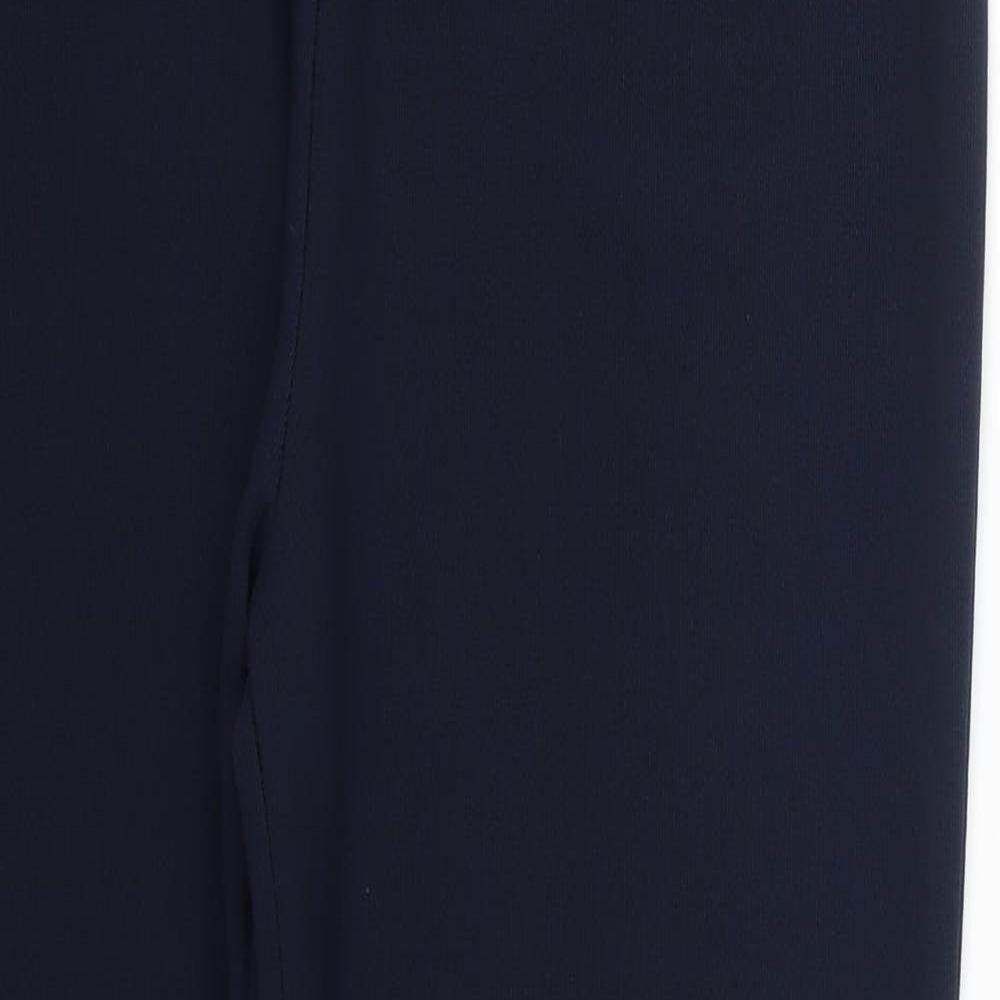 Preworn Womens Blue  Polyester Trousers  Size 14 L27 in Regular