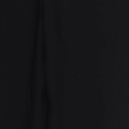 Preworn Womens Black  Polyester Trousers  Size 12 L26 in Regular