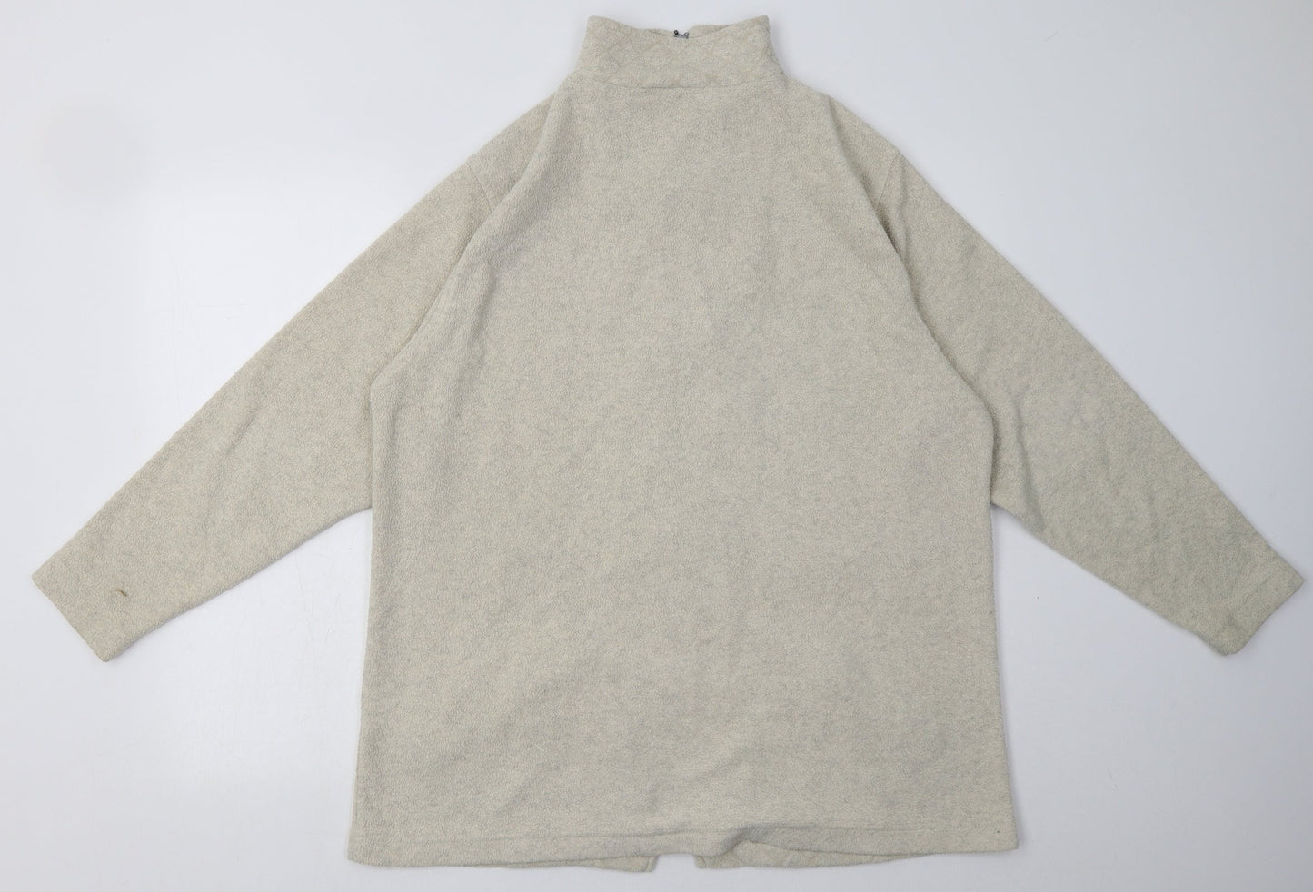 Instyle Mens Beige  Polyester Full Zip Sweatshirt Size L